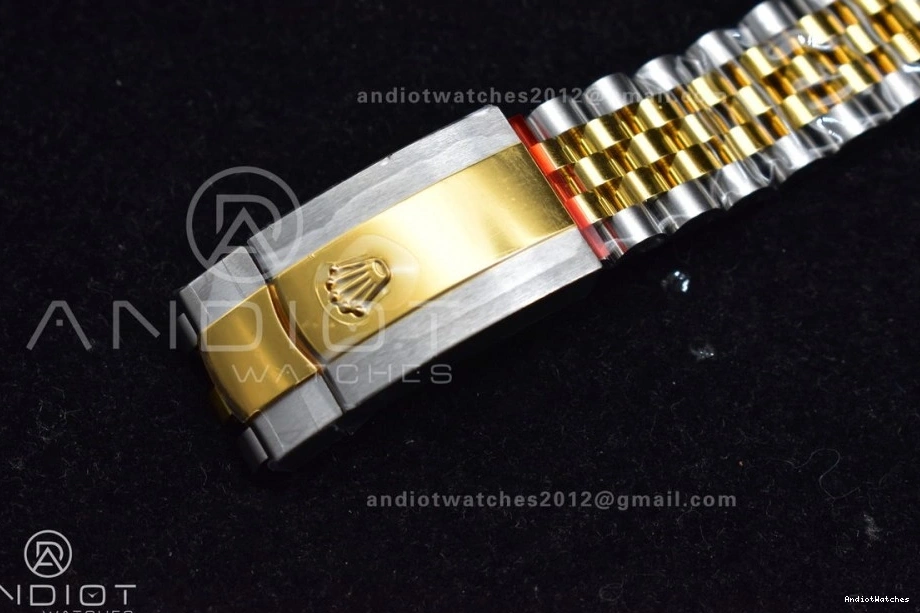 DateJust Bracelet VSF YG Steel 592 SS 904L on Elegant Gold 1:1 Best Jubilee 126231 Textured Edition Dial 36 VS 0705